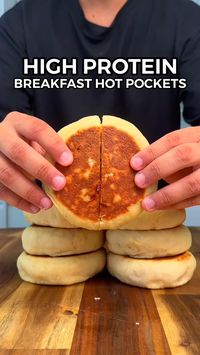 Start your day strong with these savory high-protein breakfast hot pockets! The perfect combination of delicious and nutritious. #highproteinbreakfast  #deliciousandnutritious #eatwell #healthyfuel