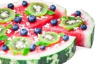 Fun and Festive Watermelon Pizza | DanetteMay