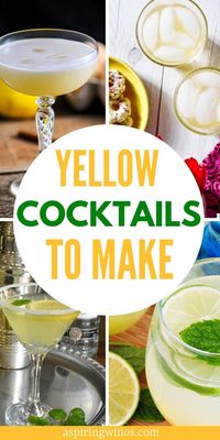 Yellow Cocktail Recipes | 22 Yellow Cocktail Recipes For a Themed Party | Perfect Cocktails for Your Wedding | Yellow Cocktails for Your Party | Party Cocktails | Bridal Shower Cocktails | #cocktail #wedding #shower #party  via @aspiringwinos