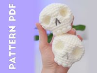 PDF CROCHET PATTERN Skull Amigurumi Human Bones Plushie - Etsy