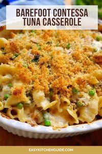 Learn how to make delicious tuna casserole and how renowned chef Ina Garten makes them in her barefoot Contessa site. Get step-by-step instructions for making this amazing meal to wow your family and friends!