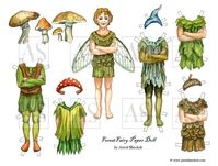 Forest Fairy Paper Doll