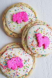 Sprinkle cookies that are topped with a childhood treat.