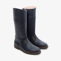 Girl leather boots - Jacadi navy | Jacadi Paris