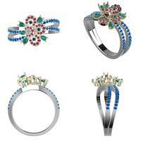 Cocktail Ring for Female   Sizes : US Size 6,7,8,9,10