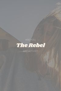 Do you identify with The Rebel archetype? There are 12 different archetypes in total. If you're the rebel you are an outlaw of the best kind. A misfit, a rebel, and some may even say a revolutionary. Customers will feel thrilled and heard by your candid, raw, and honest reviews on life and all that is within it. Find your top two brand archetypes today by taking my free brand personality quiz. #brandclarity #archetypes #brandingtips #branddesigner #creativeladydirectory #branddevelopment