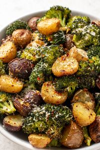 Easy Roasted Potatoes and Broccoli | Liv Gluten-Free