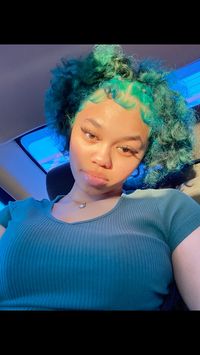 Teal hair , colored hair , short hairstyles , blue hair , blue, short hair ideas, Green hair , green short hair , green curly hair , blue curly hair , teal curly hair