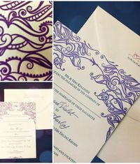 Letterpress wedding invites love is in the air #letterpress #wedding #invitation #purple