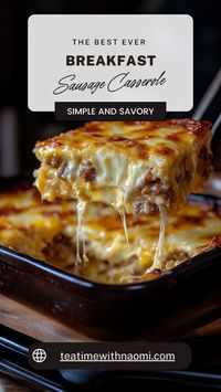 Enjoy the classic flavors of a breakfast sausage and egg casserole with this simple yet delicious recipe. Perfect for holiday mornings or any day you want a comforting and filling meal. Easy to customize with your favorite ingredients!