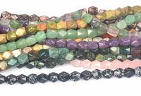 gemstone nuggest beads,  9x11mm fancy cut beads, fancy cut stone beads for jewelry making, loose beads for DIY jewelry, craft supplies