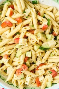 Cucumber and Tomato Pasta Salad Recipe