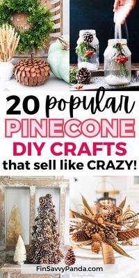 Snag the secret to turning nature into profit with easy pinecone crafts for adults to sell! Dive into unique and creative projects, from Dollar Tree finds to popular market hits. Discover the best ideas to make and sell, turning your side hustle into a lucrative venture. Unleash your crafting potential and start making money with these sought-after pinecone creations!