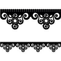 Silhouette Design Store: boho beaded lace edge