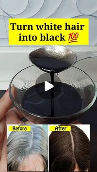 Shalini ♥️ on Instagram: "❤ Turn gray hair into black naturally..this remedy will help you to give pigment to hair roots & gradually Melanin production will increase in hair & hair will grow black . Its not a one day process to see the results...

Apply at least 3 times a week for 3 months...and consume black sesame seeds in morning ...

Ingridents ✅ 
Sesame oil / mustard oil / Coconut oil as carrier oil 200 ml
Amla powder 1 tsp
Fenugreek seeds 1 tsp
Black sesame seeds 1 tsp
Almonds 4 to 5

Roast for just 5 mins mins then grind it. .store in glass container..shelf life 1 month..

Application process: only roots Application ..massage for 5 mins so oil will penetrate well..leave it overnight..wash with mild shampoo...

Use 2 to 3 times a week .

#grayhair #grayhairdontcare #grayhairmovement 