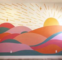 Sunrise Interior Mural - Jessica Csanky Art