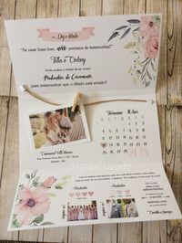 A wedding invitation that includes everything you'll want your guests to know and see. We love the combination of photos and calendars- giving your guests a look at your stunning photos while reminding them of your special day.  #weddinginvitations #savethedate #weddingideas #weddingphotos