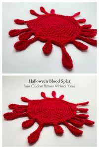 Halloween Coaster Free Crochet Patterns - DIY Magazine