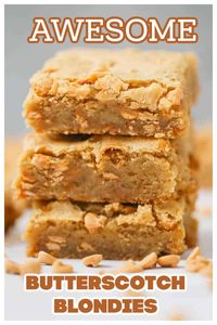 Awesome Butterscotch Blondies