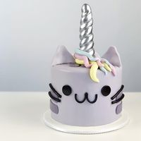 Did you know its national kitty day today?? It's the perfect day to share this adorable @pusheen unicorn cake! Happy #nationalcatday! 😸🦄 .…