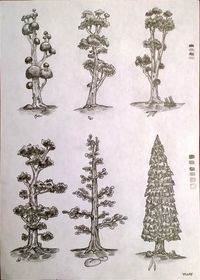 Drawing of different trees as practice, focusing on trees dimensions and foliage leaves. Pencil shading is applied to trunks, branches and leaves with a view to bring real effects as possible. Different variety of trees are put up in practice to explore the fun of trying foliage and it's power.
- VIJAY