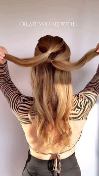 #halfuphalfdown #hairstyle #hairstyles #easyhair #ponytail #ponytails #volumehair