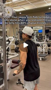 Patty Ice | Men’s Online Fat Loss Coach on Instagram: "This will change the way you hit triceps💪🏼

Follow @pattyice.fitness for daily fitness tips🫡

If you’ve been relying on basic tricep pushdowns, thinking they’re enough to build those horseshoe triceps… think again. The Tate Press is where it’s at.

Tate Presses target the long head of your triceps, giving you a thicker, fuller look. The movement isolates the triceps better, making sure you’re hitting them with maximum tension.

And yes, if you’ve been grinding away at pushdowns with minimal results… it’s time for an upgrade.

Next arm day, throw in 3 sets of 8-12 reps of Tate Presses. Focus on controlling the weight and squeezing at the top—your triceps will feel the difference immediately.

Remember, the goal isn’t just to lose fat