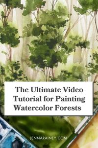 Feeling like you've nailed watercolor trees? In this step-by-step tutorial, learn how to expand those skills to create a beautiful forest effect.