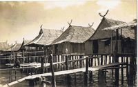 Houses on stilts. Tawi-tawi, Mindanao, P.I.1920s