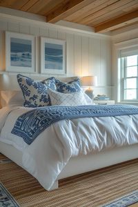 20 Tips for Designing a Preppy Coastal Bedroom | Green Snooze