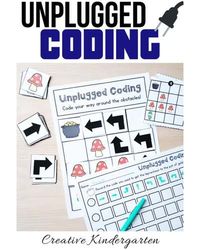 Spring Unplugged Coding Activity for Beginners (English and French)