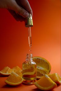 essential oil, cosmetic oil, orange, healthy, aestetic