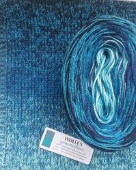 Happy dance for your needles and hooks:  MAMBO, super soft and silky Cotton/Silk/Merino yarn (sport weight). Pick your favorite dance color: wollesyarncreations.etsy.com #gradientyarn #yarncolors #crochetyarn