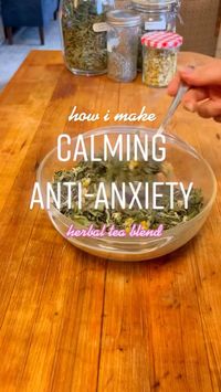 How to make calming anti anxiety herbal tea 🍵 ✨. By teachmetea. #herbaltea #calmingtea #relaxingtea #tealovers #teaaddict