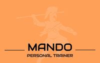 Professional Mando Personal Trainer Business Card