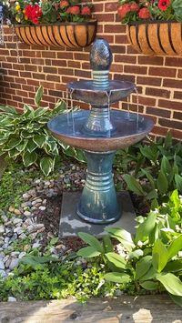 ✅ Relaxed Ambience ✅ Improved Air Quality ✅ Boosted Curb Appeal ✅ Attracts Beautiful Wildlife "This beautiful fountain adds a calming sound to my backyard" - Amy C. ⭐⭐⭐⭐⭐ #fountains#landsacpedesign ⛲☀️ Shop Sunnydaze Decor's fountains: