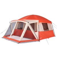 North Shore Tent features a straight wall design that provides ample room for everyone. A room divider is included to create separate spaces.