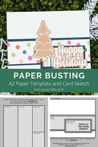 A2 Paper Busting Template #2 featuring Scrapbook.com - Jess Crafts