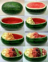 watermelon fruit bowl.