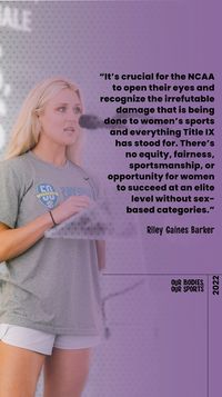 Riley Gaines knows what it's like to compete against a biological male. At the Our Bodies, Our Sports rally, she shares why it's unfair and unsafe for female athletes. #TitleIX #FemaleAthletes #WomensSports #OurBodiesOurSports #KeepWomensSportsFemale