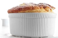 Tangerine Soufflé with Citrus Coulis