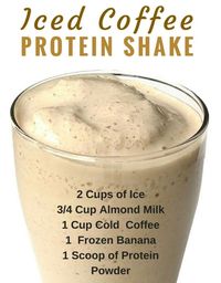 iced coffee protein shake