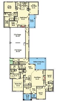 Two Homes in One - 58617SV floor plan - Main Level