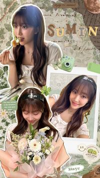 👒🍪🪴🧸 #sumin #stayc #wallpaper