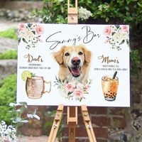 Cheers to love, laughter, and happily ever after--with a paw-some twist! 🐾💍 Introducing our Wedding Signature Drink, beautifully crowned with an adorable dog illustration to honor our furry family member. Each sip is a blend of joy, a dash of romance, and a sprinkle of canine charm, making your special day even more unforgettable. Raise your glass to a love that includes all members of the family, two-legged and four-legged alike. Here's to making memories that will last a lifetime, with a tai