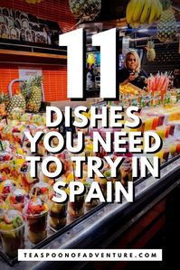 WHAT TO EAT IN SPAIN: 11 must try dishes and meals you have to eat in Spain! It's not just paella and sangria! #spain #travel #traveltips #europe #travelspain #spaintravel #food #foodie #spanishfood #paella #eats #musteat #seafood #madrid #barcelona #seville