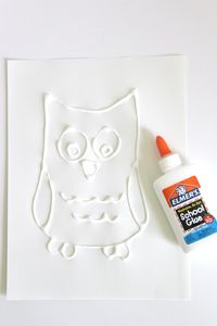 Watercolor Resist Painting Using School Glue…what a fun craft for kids!