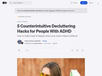 5 Counterintuitive Decluttering Hacks for People With ADHD | by Helen…