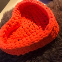 Handmade tshirt yarn basket