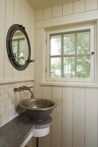 I adore the look, and the narrow lines could be useful in our tiny powder room.